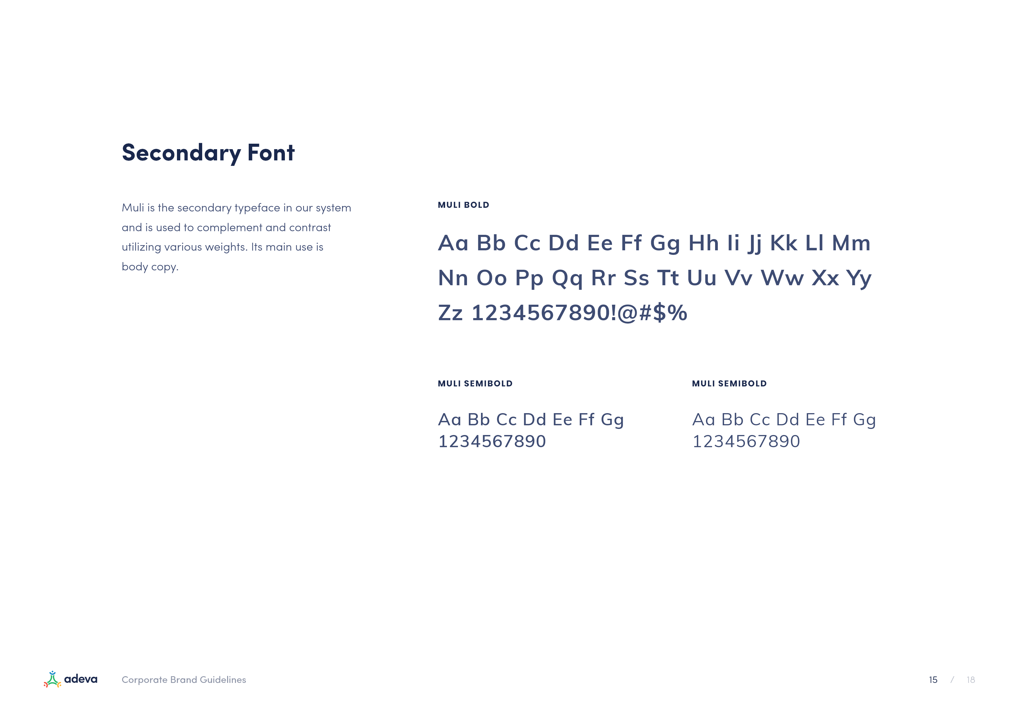 brand guide font